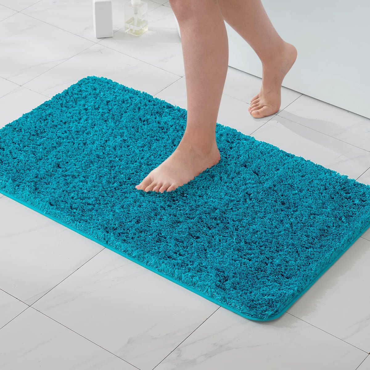 Ibenzoa® Ultrazachte Microvezel Badmat met Superieure Absorptie, Antislip Eigenschappen en Machinewasbaarheid voor Badkamer en Slaapkamer