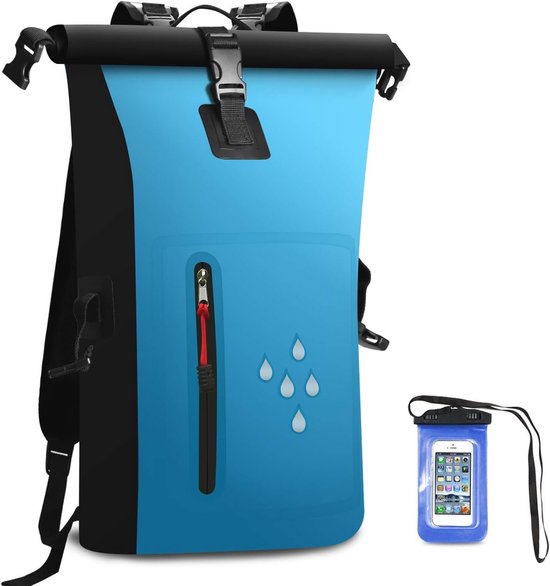 Allecto Plus - Waterdichte Rugzak 25 Liter - Heavy Duty Rolsluiting - Ideaal Voor Kanoën, Raften En Skiën - IPX8 Waterdichte Telefoonhoes - Camping En Strand Inclusief Handige Dry Bag Allecto Plus - Waterdichte Rugzak 25 Liter - Heavy Duty Rolsluiting - Ideaal Voor Kanoën, Raften En Skiën - IPX8 Waterdichte Telefoonhoes - Camping En Strand Inclusief Handige Dry Bag