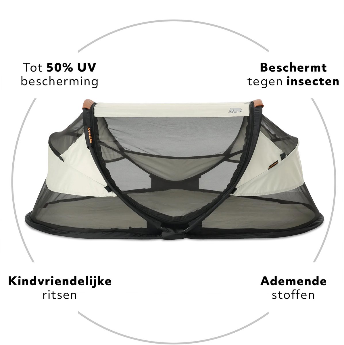 Deryan Baby Luxe Campingbedje - Reisbedje Baby met Matras thumbnail 4