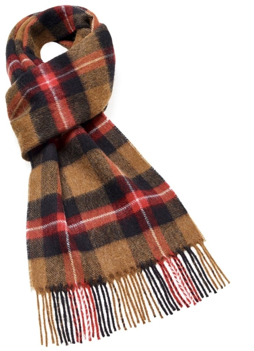 Sjaal Thorney Camel - Meriono Lamswol - 25 x 190 - Bronte by Moon Scotland
