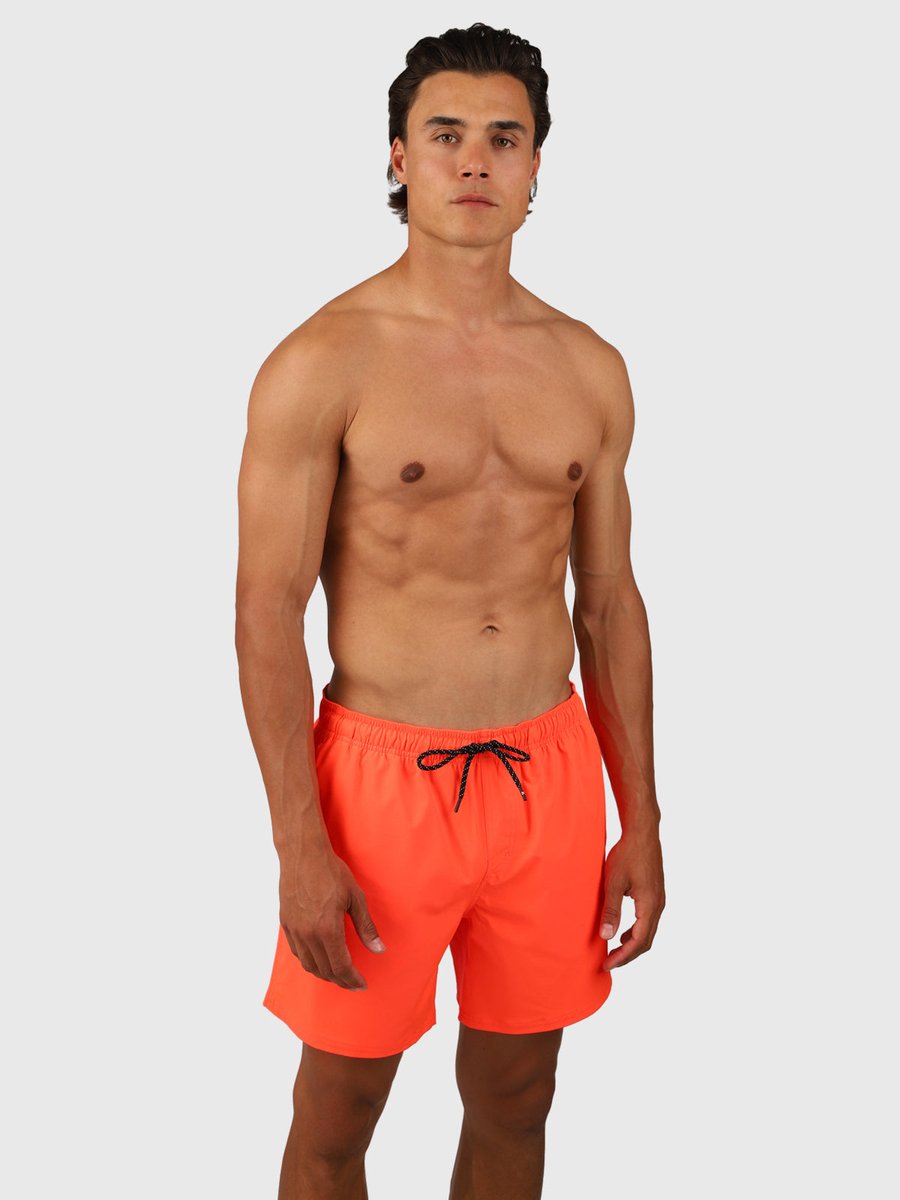 Brunotti Bru - conic Zwembroek Heren - Zwemshort met 4 - Way Stretch - Neon Orange — afbeelding 22
