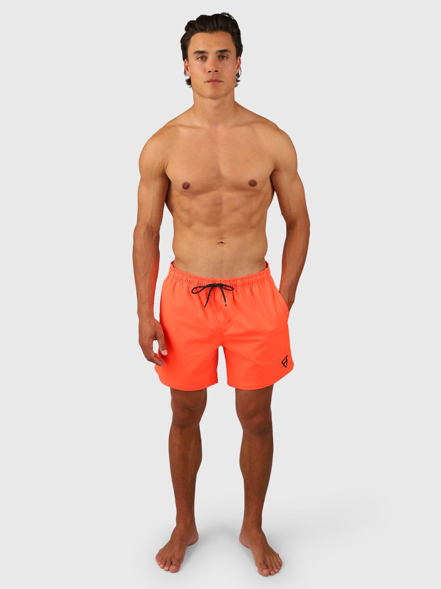 Brunotti Bru - conic Zwembroek Heren - Zwemshort met 4 - Way Stretch - Neon Orange — afbeelding 26