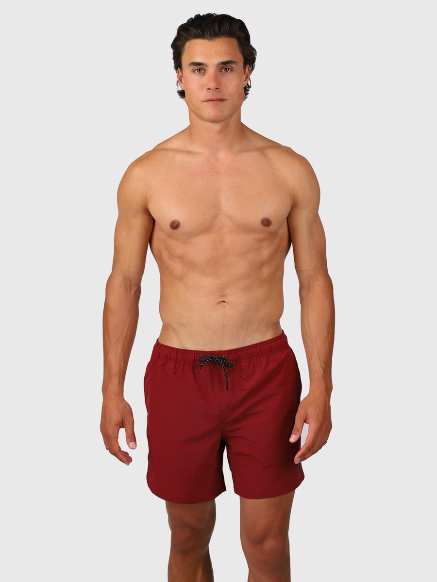 Brunotti Bru - conic Zwembroek Heren - Zwemshort met 4 - Way Stretch - Rust Red — afbeelding 17