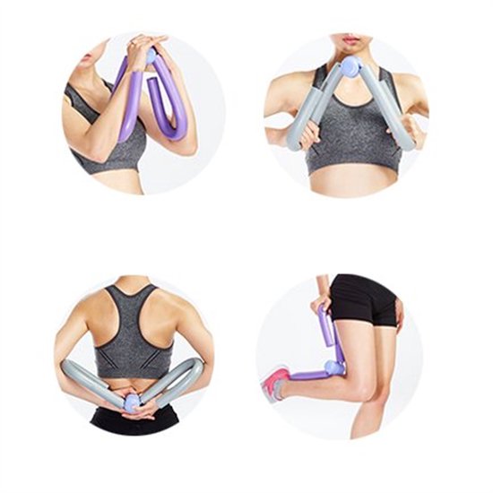 Fitness Trainer - Foam Arm & Been Trimmer - Anti-slip buikspiertrainer - Thuisgym & training - Voor mannen & vrouwen - Grijs - Compact - 1 stuk van Merkloos — afbeelding 5