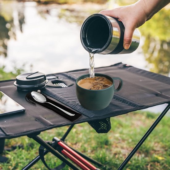 Ibenzoa® Duurzame Outdoor Eetset: Borden, Bestek en Koffiekop voor Avonturiers — afbeelding 5