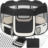 Tente pliable pour chiots Noir avec - Sac de transport - 400734