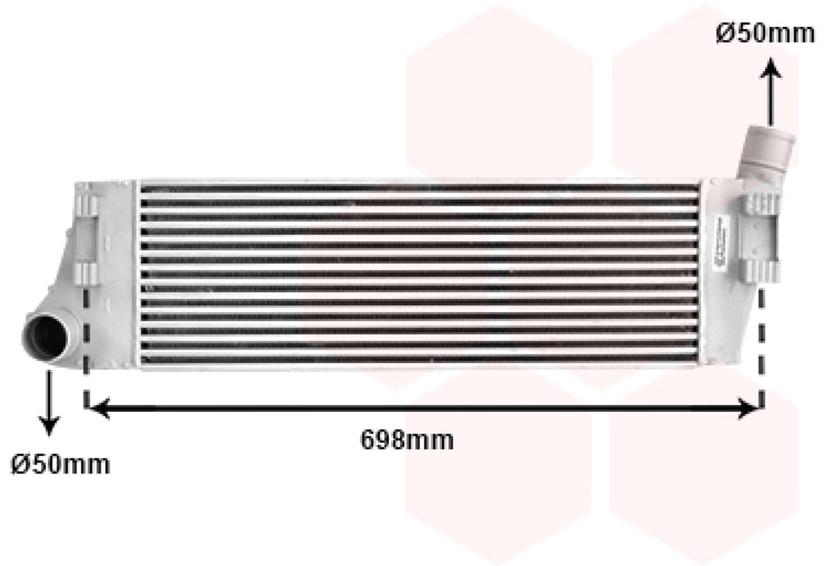 Van Wezel - INTERCOOLER VOOR RENAULT MEGANE 2002-2005 8200115540