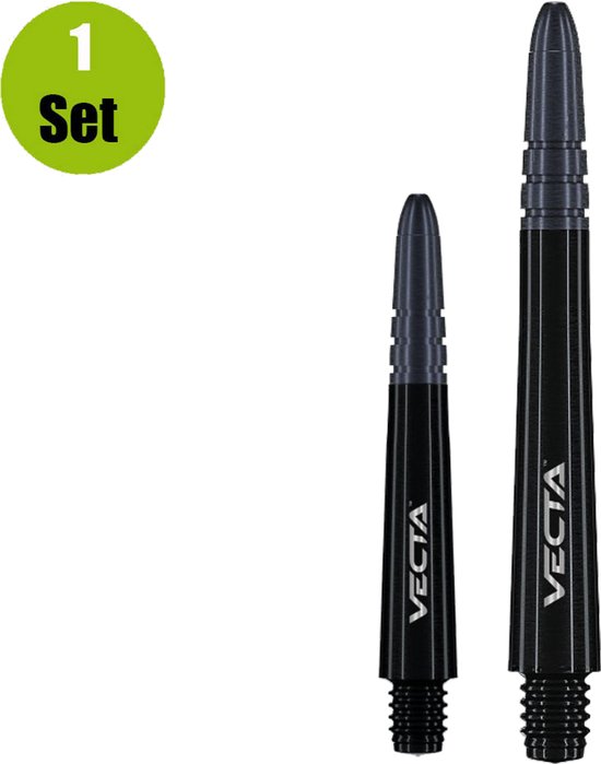 WINMAU - Vecta Dartschachten, Zwart, Korte - 1 set per pakket (3 Dartschachten in totaal) van Winmau — afbeelding 5