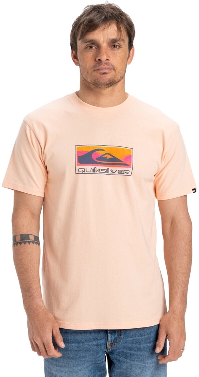 Quiksilver Ev Gradient Box Heren T-shirt Eqyzt08045-mef0 Kleur Roze