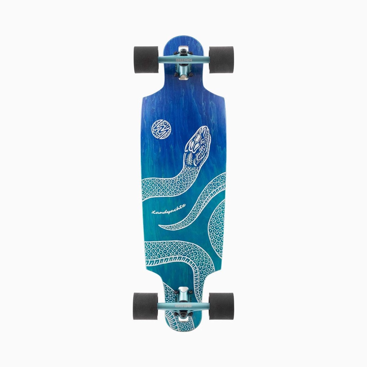 Landyachtz Drop Cat Python 33 Drop Through Longboard – Compact Comfortabel en Super Wendbaar Blauw