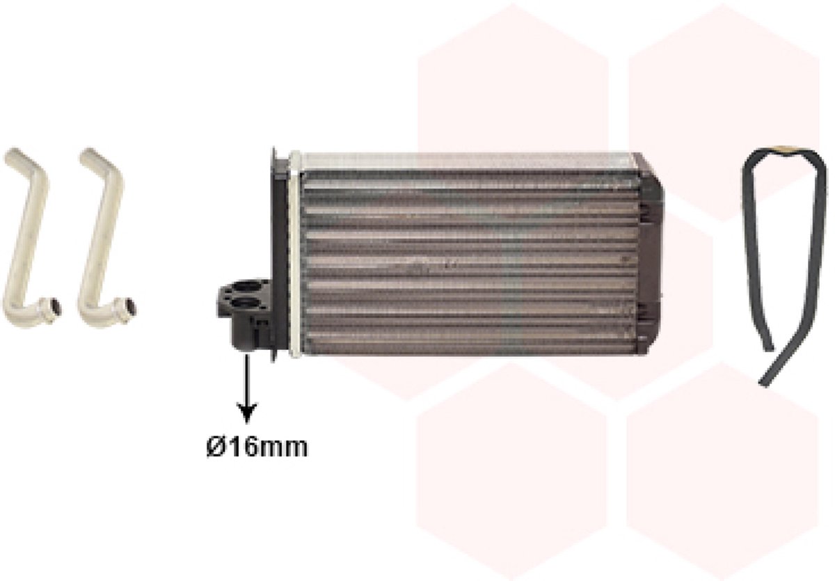 Van Wezel - KACHEL RADIATEUR VOOR PEUGEOT 205 1983-1997 644851