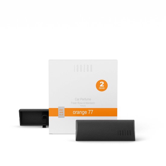 Janzen autoparfum Orange 77 – zacht en bloemig – 2 stuks
