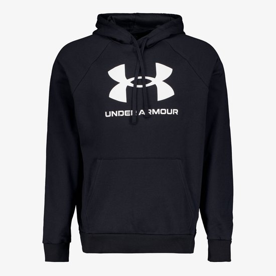 Under Armour Heren Ua Rival Fleece Logo HD Zwart / Wit Rival Collectie XL