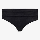 Osaga dames overslag bikinibroekje broderie zwart - Maat 40