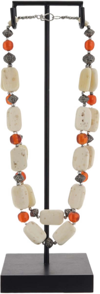 Behave Atelier Noir - Decoratieve Ketting Standaard - Incl. Handgemaakte Ketting - Luxe Woondecoratie - Boho Ibiza/Balinese stijl - 30 cm