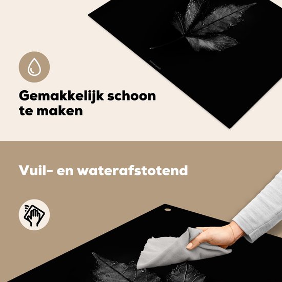 KitchenYeah® Protection plaque induction 76x51.5 cm - Noir - Lame - Protege plaque de cuisson - Couvre plaque induction - Protecteur d'induction - Cuisine