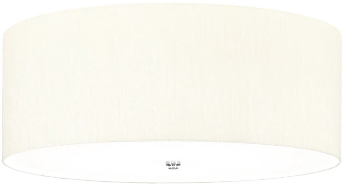 Landelijke Plafondlamp - Steady Lighting - Metaal - Landelijk - E27 - L: 66cm - Voor Binnen - Woonkamer - Eetkamer - Zilver