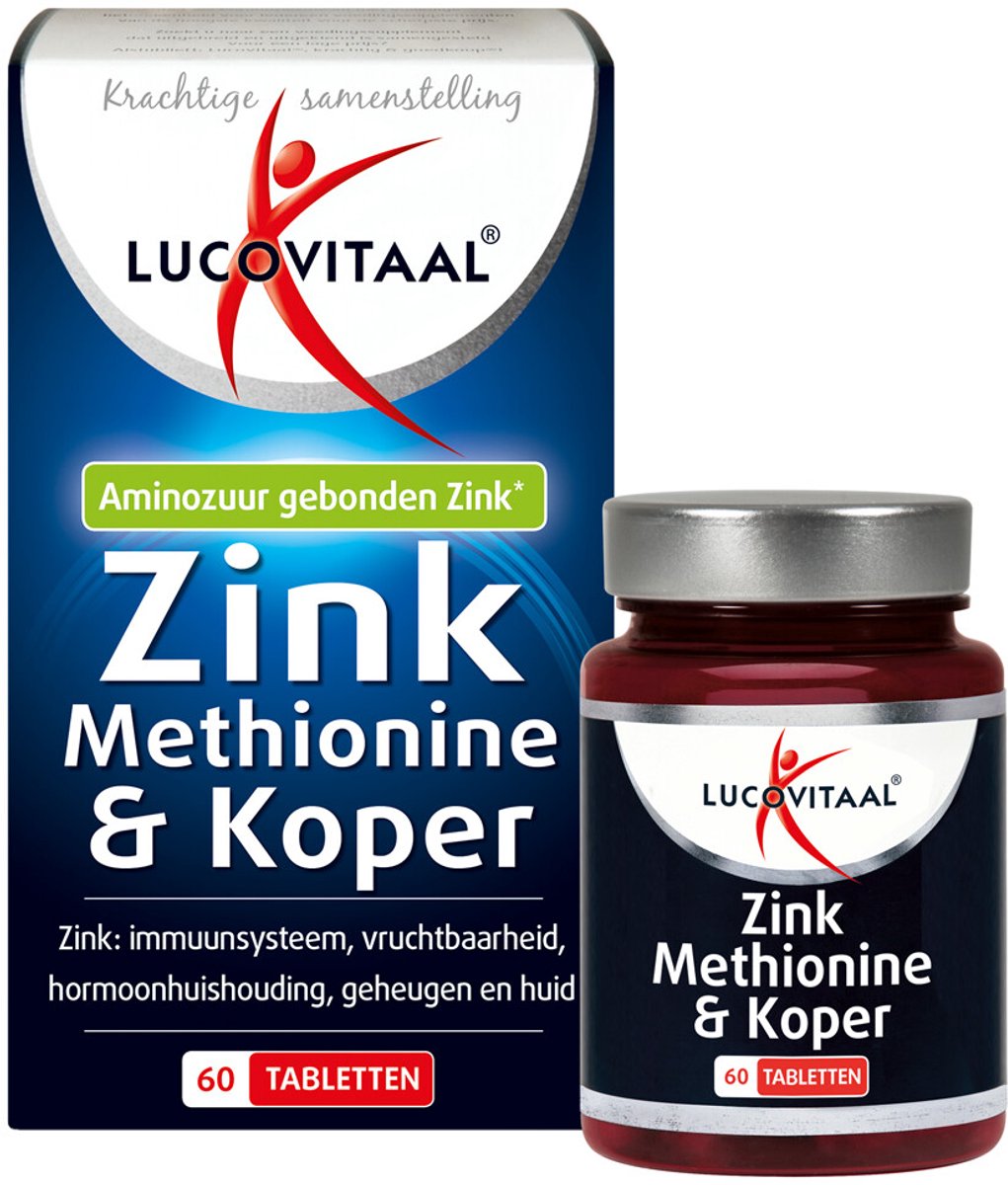 Lucovitaal Zink Methionine & Koper - 2 x 60 tabletten - Voordeelverpakking — afbeelding 3