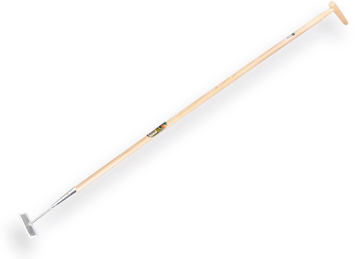 Schoffel 14 cm. VERZINKT vierzijdig scherp, met hilt steel 160 x 2,8 cm