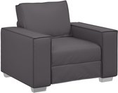 vidaXL - Sofa - Stoel - Grijs - 100 - cm - Kunstleer
