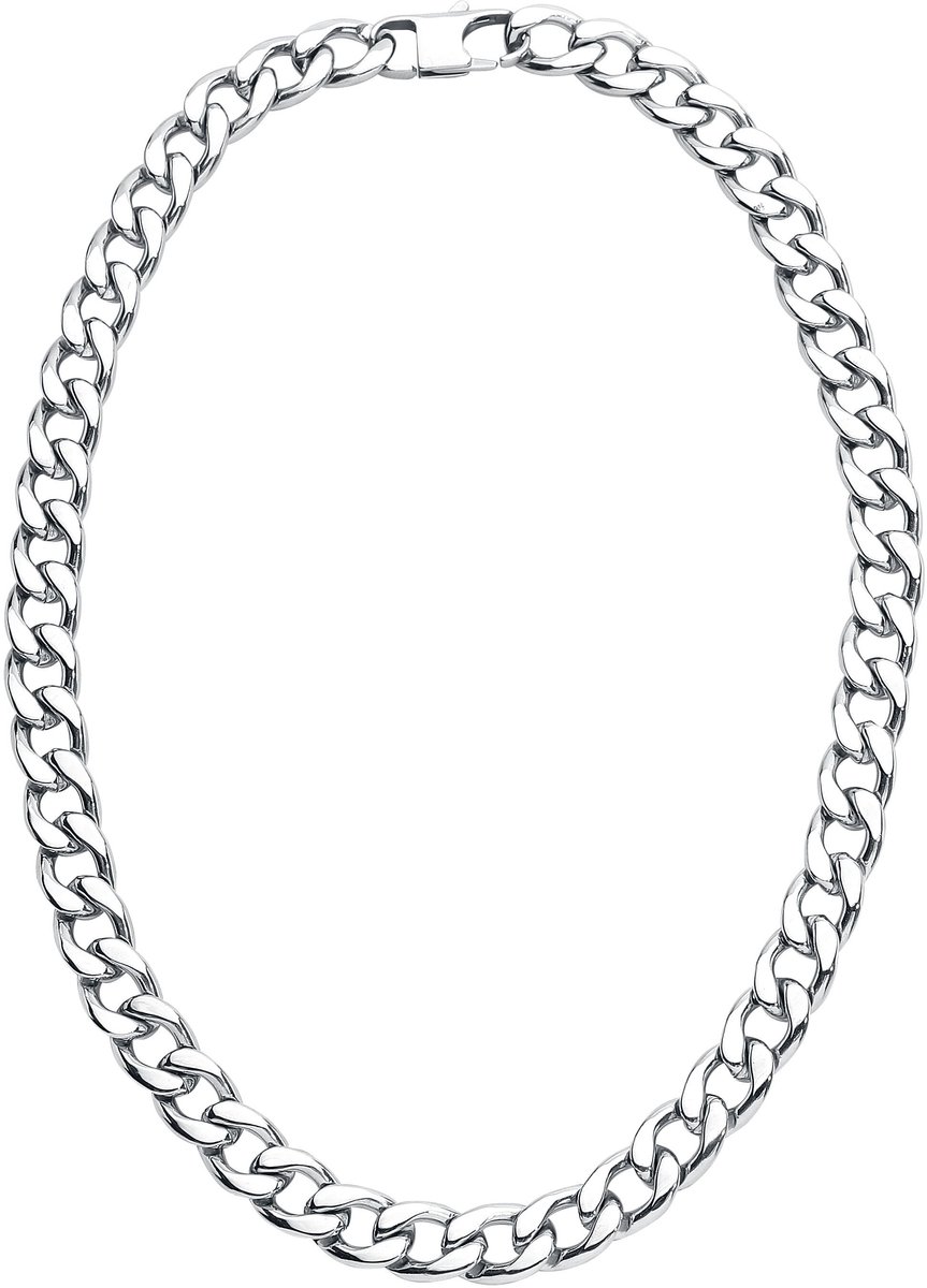 Goedkoopste etNox hard and heavy Panzerkette Halsketting zilverkleurig 60 cm Heren