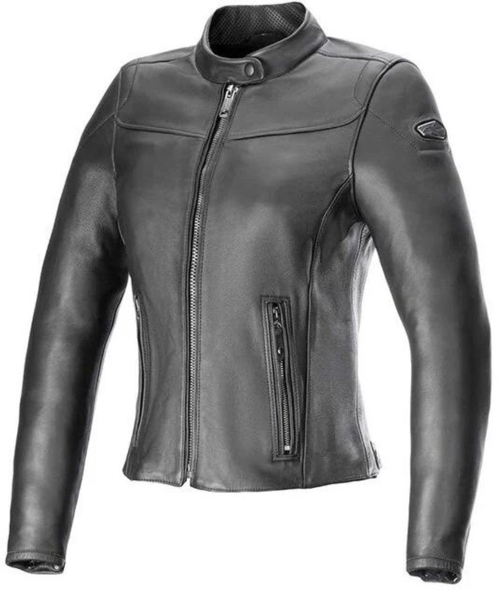 Alpinestars Tory Women Leren Jack Zwart Zwart - Jas