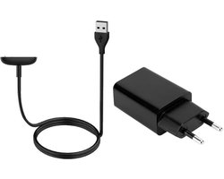 Strap-it oplader /oplaadkabel met adapter geschikt voor Fitbit Charge 5 / Fitbit Charge 6 / Fitbit Luxe