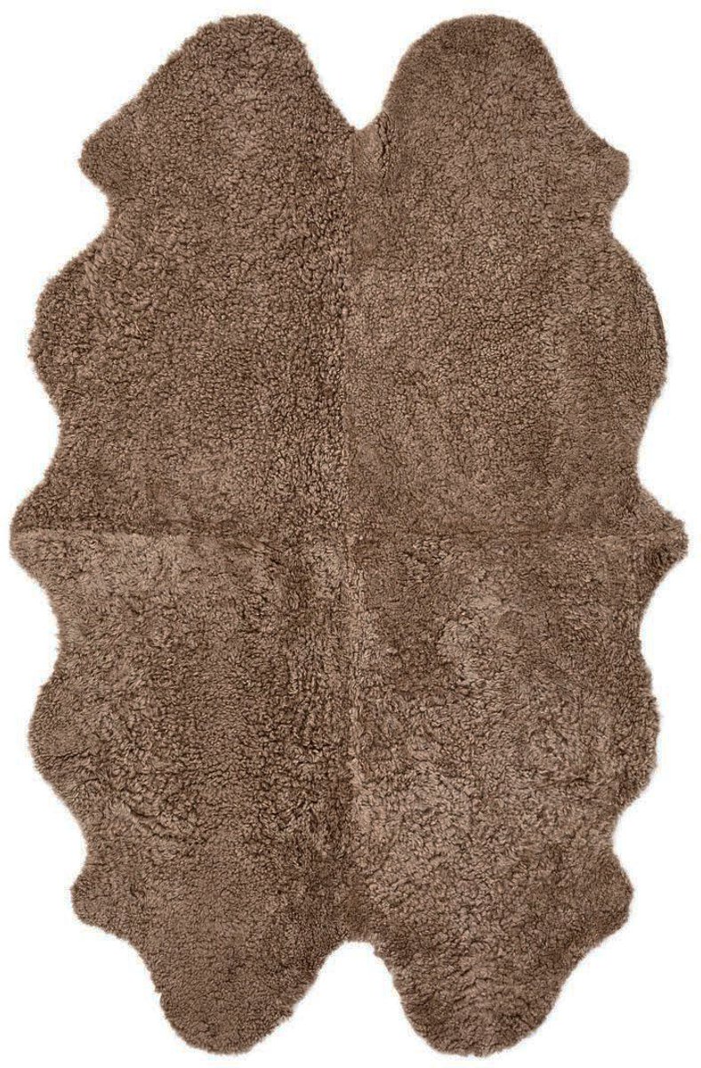 Sheepskin House - Vierdubbele Nieuw-Zeelandse Schapenvacht - Curly Kortharig â€“ 170x110 cm