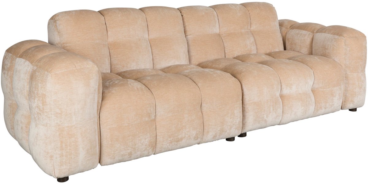 Dutchbone Hackman 3-zitsbank Velours Beige
