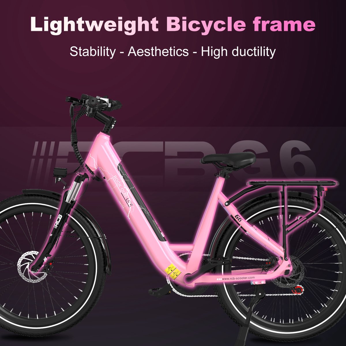 RCB 27.5" Elektrische Stadsfiets Dames thumbnail 2
