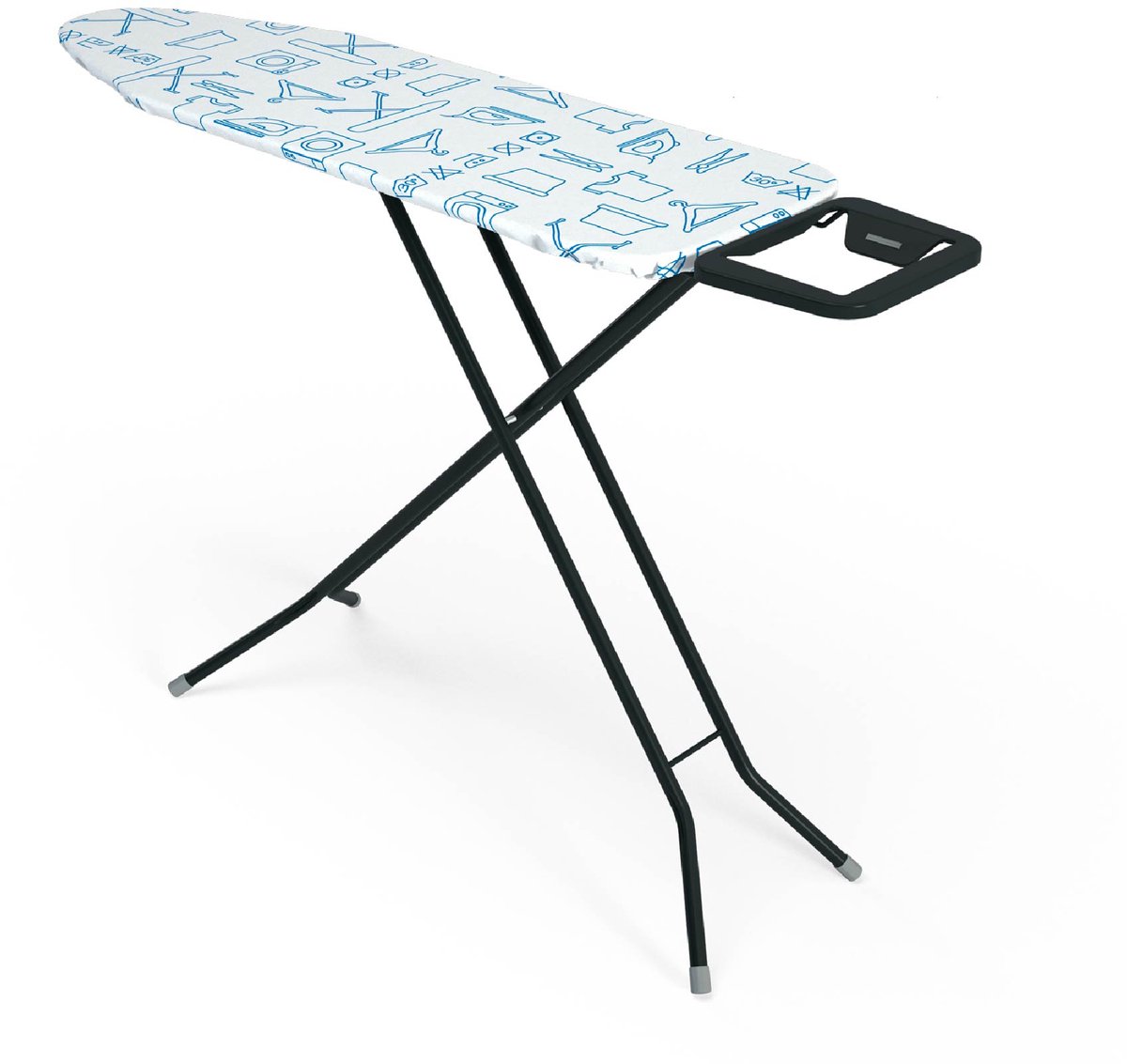 Widex Strijkplank 110 x 34 cm – Inklapbaar - Anti-slip - Geschikt voor Stoomstrijkijzers - Strijktafel - Strijken - Kinderbeveiliging en in hoogte verstelbaar