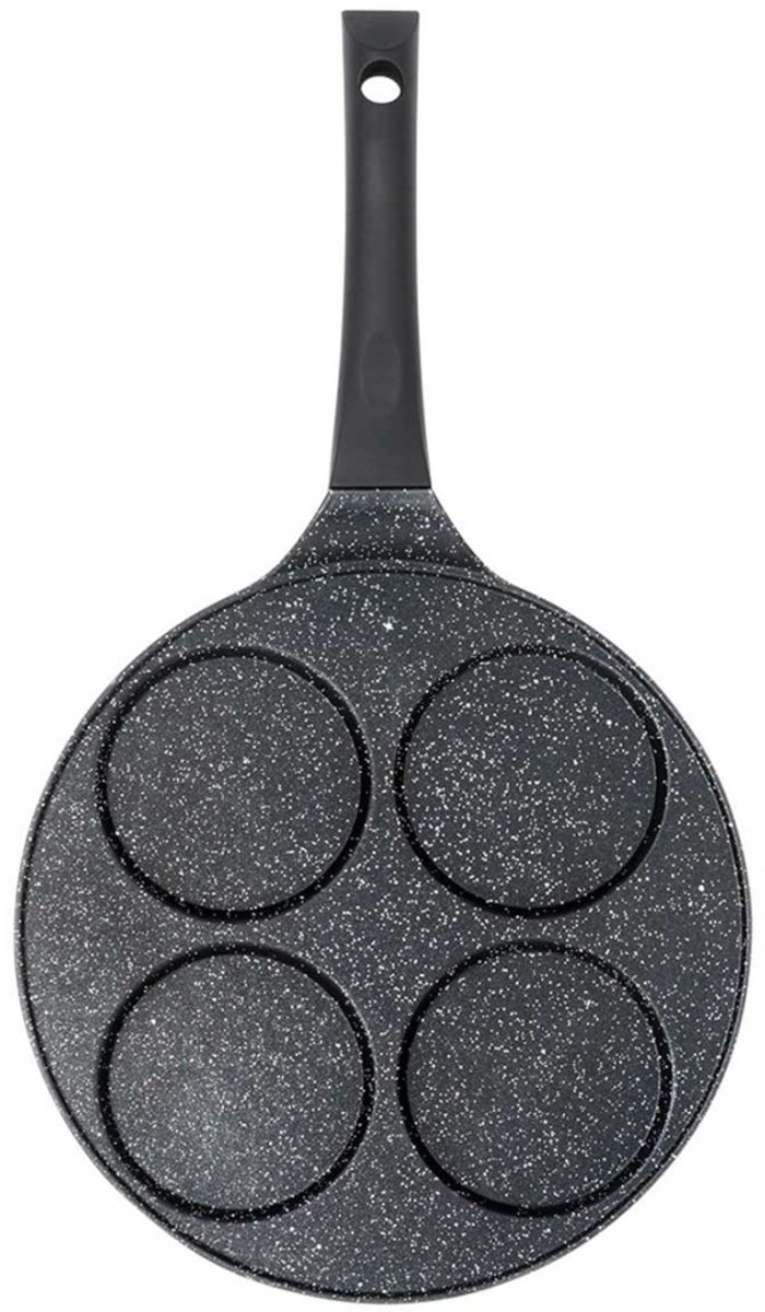 Vilde Black Line - Granieten Eierpan - 4 Ogen - 26 cm