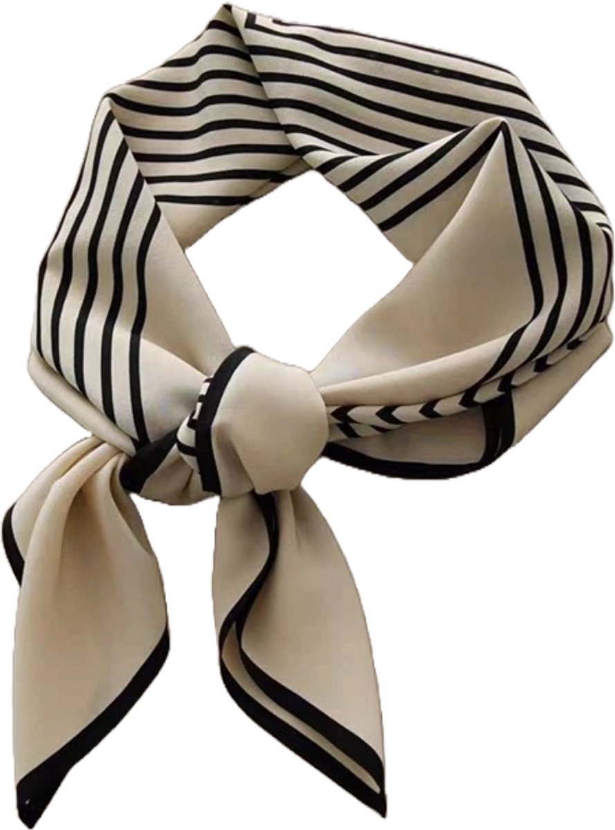 Flipflop Club® Scarf Zebra | Satijnen Hoofdsjaal | Zomer Trend | Festival Head Scarf | Bandana | Headscarf | Headband | Sjaal voor hoofd | Sjaal Haarband | Zijdezacht Sjaaltje — afbeelding 2