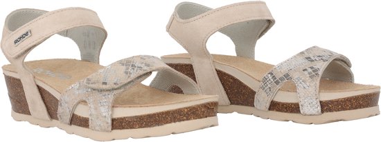Rohde Elba - dames sandaal - beige - maat 41 (EU) 7.5 (UK)