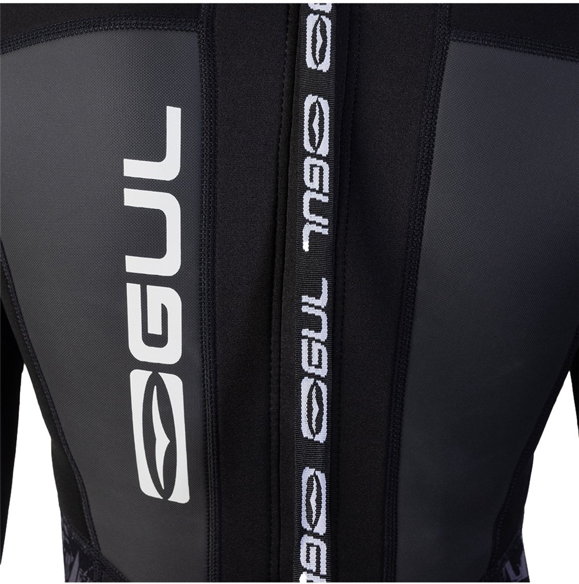 2025 Gul Dames Response 3/2mm Rug Ritssluiting Wetsuit - Bla