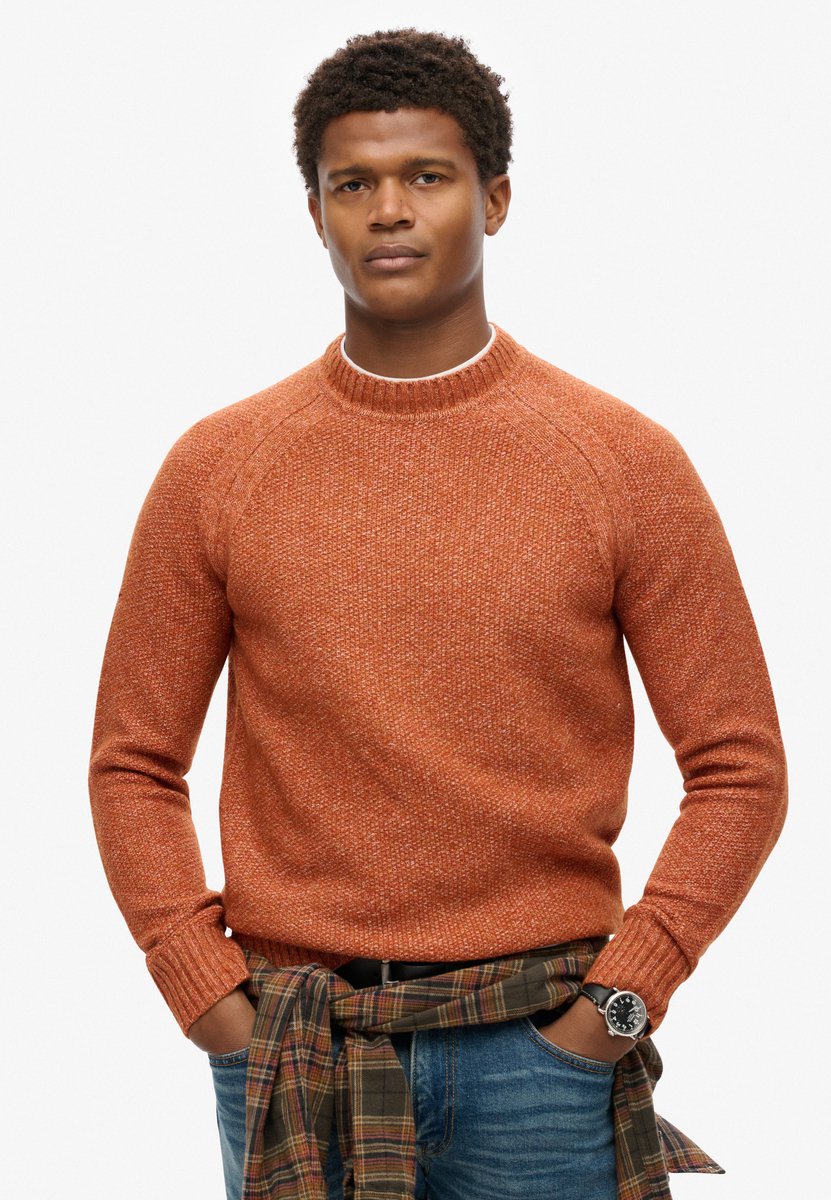 Superdry Grove trui met raglanmouwen Heren Sweaters Bruin