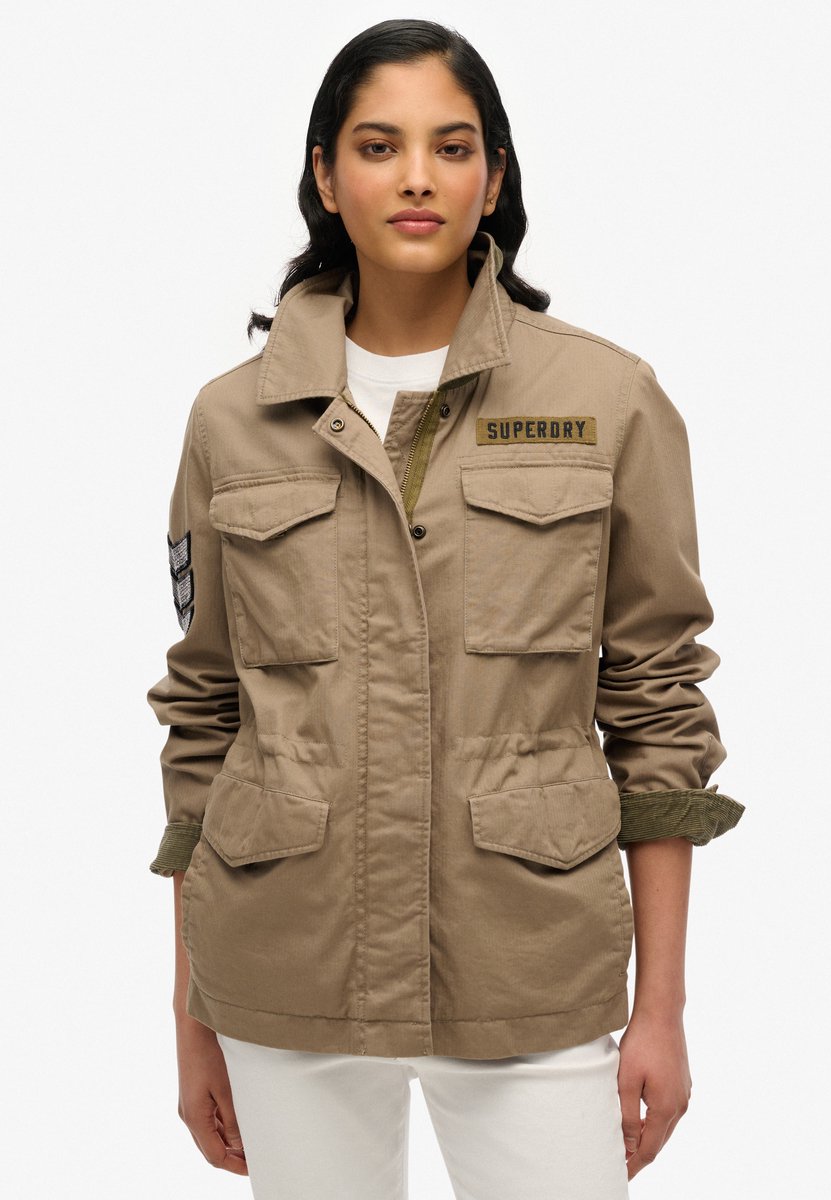 Superdry M65 Military jack met versieringen Dames Buitenjassen Groen