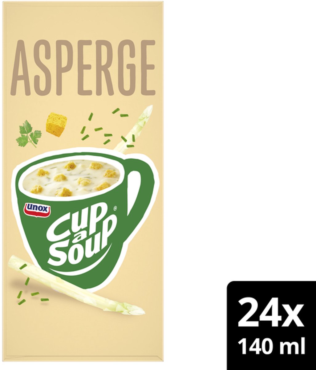 Cup-a-Soup Unox asperge 24x140ml | 4 stuks