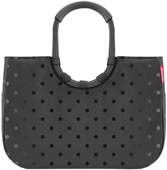 Reisenthel Loopshopper L Shopper Sac de Course - 25L - Frame Glossy Dots Noir