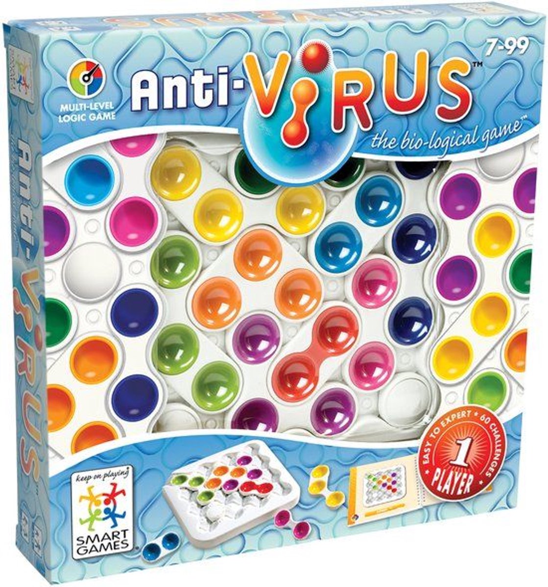 SmartGames Anti-Virus Original: schuifpuzzel met 60 opdrachten thumbnail 6