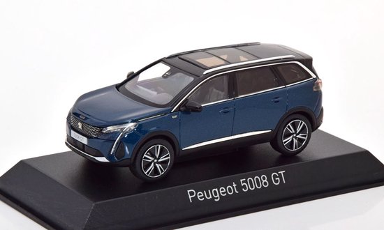 Norev 1/43 Peugeot 5008 GT 2016 - Bleu Emeraude - Occasion Très Bon état
