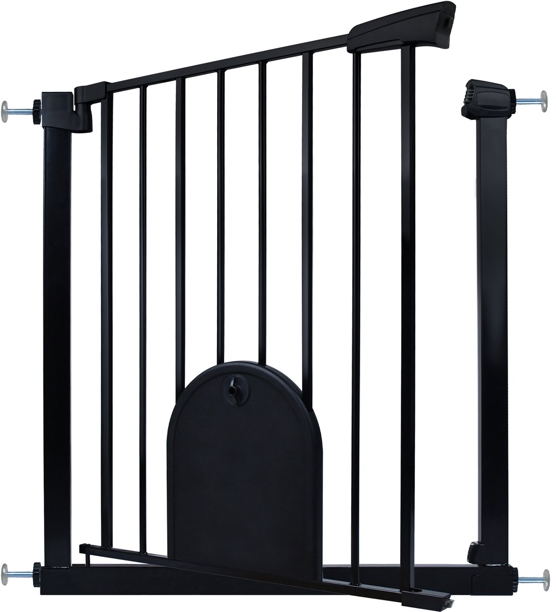 Aufun traphekje – montage zonder boren – breedte 75-85 cm – klembevestiging – hondenhek – zwart – voor deuropeningen