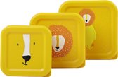 Trixie Set de 3 boîtes à goûter – Mr. Lion – Boîte à goûter 3 pièces – Facile à ouvrir – Idéal pour les enfants