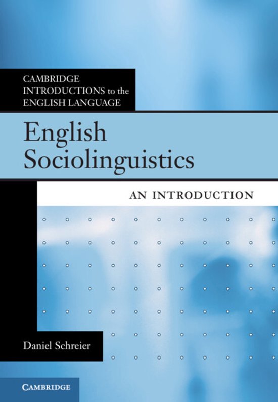 Cambridge Introductions to the English Language- English Soc ... - cover