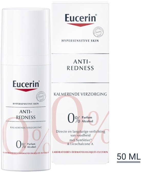 Eucerin AntiREDNESS Kalmerende Dagcreme voor Vrouwen - Corrigerende Crème - Rosacea Crème - Roodheid Gezichtscreme - 50 ml
