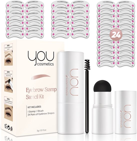 YOU Cosmetics Wenkbrauw Stempel Set