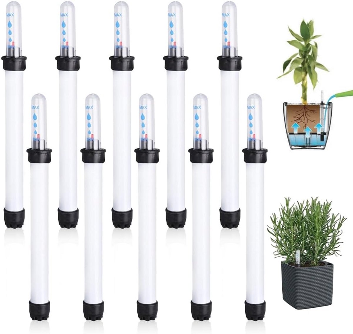 Waterniveau-indicator voor Planten - 10 Stuks - Geschikt voor Kamerplanten en Hydrocultuur