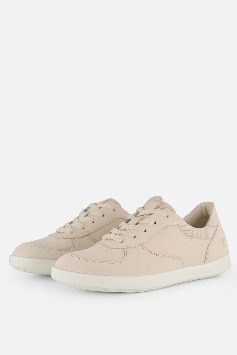 Ecco Leisure Sneakers Beige Leer - Dames