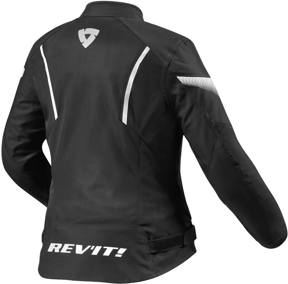 REV’IT! Control Air H2O Dames Zwart Wit Motorjas - Maat 36 - Jas – foto 4