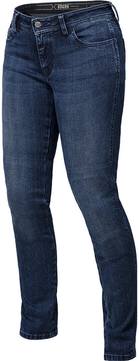 IXS 1L Straight Blauwe Dames Motorjeans